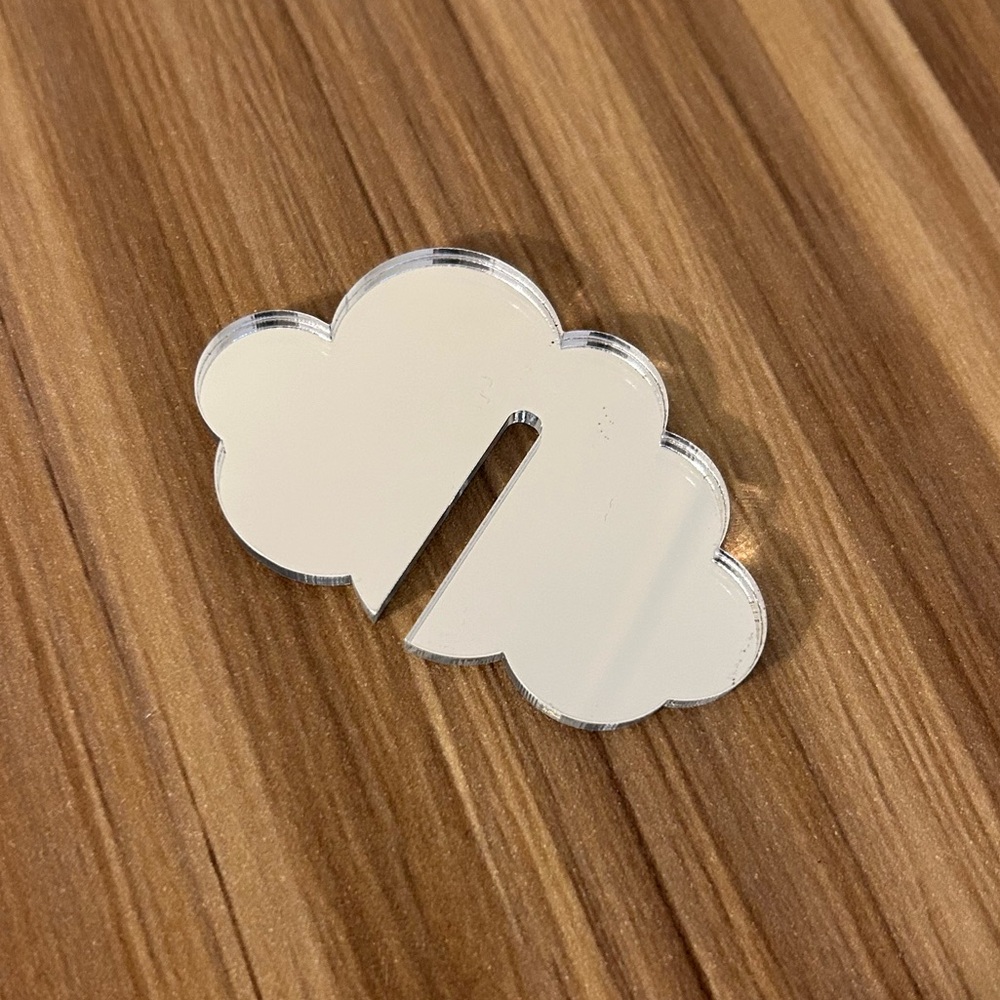 Cloud mirror drink topper